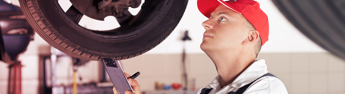 Technician checking vehicle - MOT Selly Oak